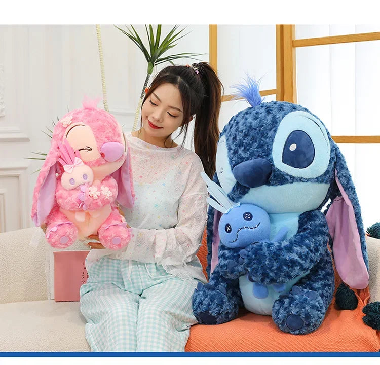 35/45cm Plush Toys Anime Plushie Cartoon Blue Pink Dolls Kawaii soft Pillow Stuffed Children's Toys Birthday Gift