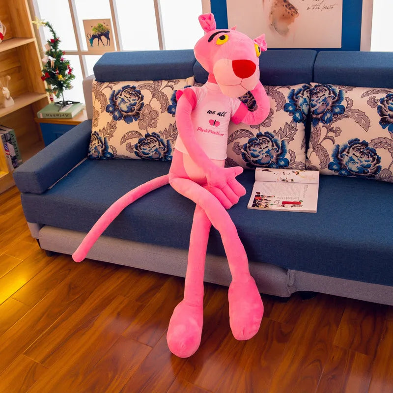 MINISO 50cm~170cm Pink Plush Doll Toys Cute Cartoon Leopard Stuffed Animal Baby Toy Kid Soft Kawaii Stuffed Doll Christmas Gift