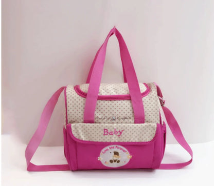 Water-repellent mother and baby bag, multifunctional small mommy bag, Huayao bear embroidered maternity bag, travel bag