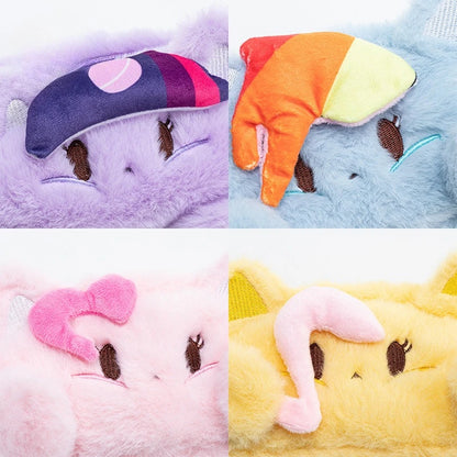 My Little Pony Plush Pencil Case Girls Makeup Bag Portable Coin Purse Cute Stationery Organizer