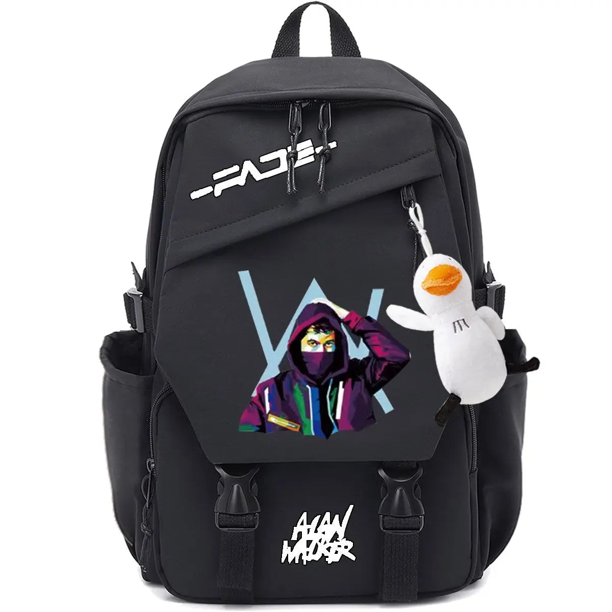 Unisex Marshmallow School Bag Portable Backpack for Business Trips Student Travel Gear   Send the pendant