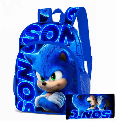 SONIC Sonic Bags for Primary and Secondary School Students and Children's Cartoon School Bag Mochila Ports Backpack Lightening