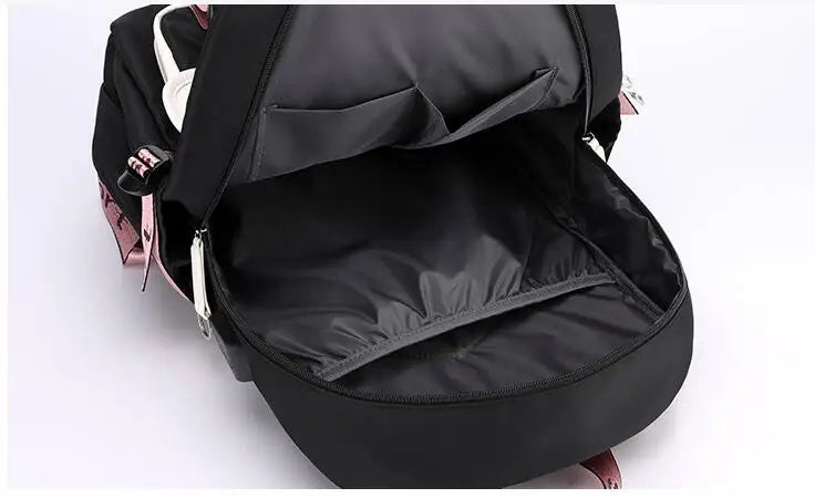 Cute Lilo & Stitch Mochila Feminina Backpack Usb Charging School Bags Teenage Girls Boys Laptop Back Pack Women Travel Bagpacks