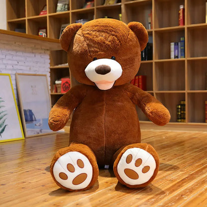 100/130cm Stuffed Giant America Bear Plush Toys Soft Animals Pillow Birthday Valentine's Gifts