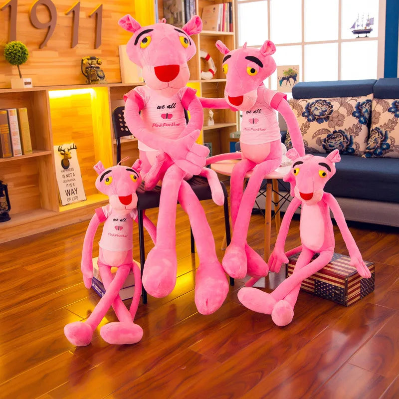 MINISO 50cm~170cm Pink Plush Doll Toys Cute Cartoon Leopard Stuffed Animal Baby Toy Kid Soft Kawaii Stuffed Doll Christmas Gift
