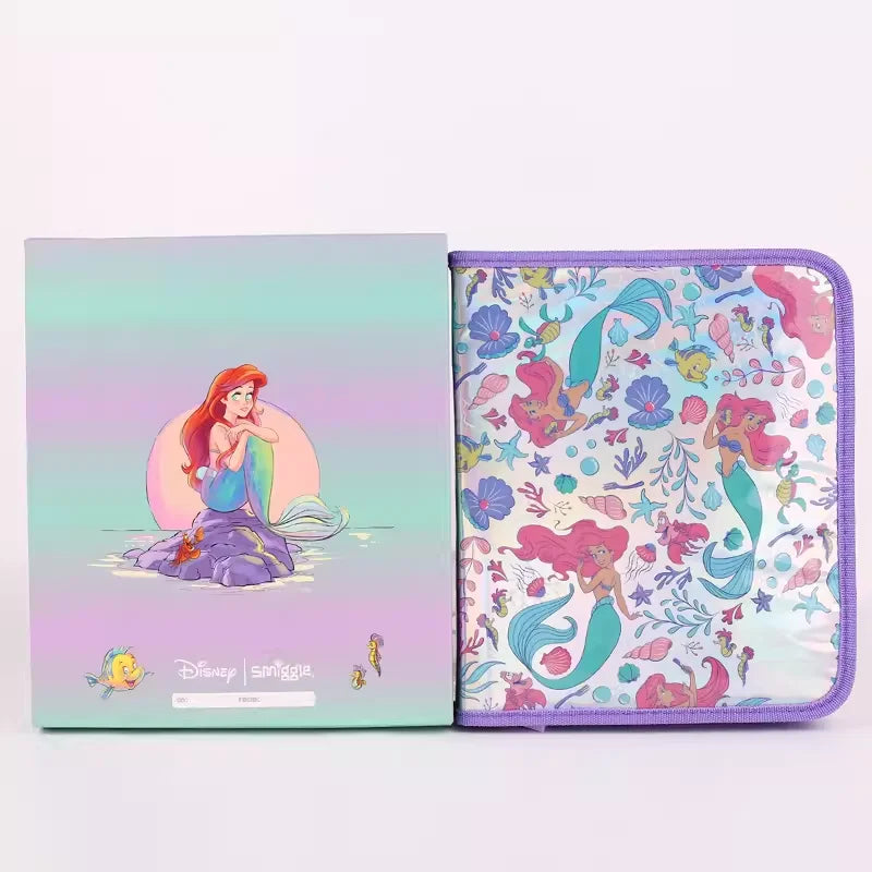 Disney Mermaid Ariel backpack cartoon student zipper ultra light decompression Large capacity backpack