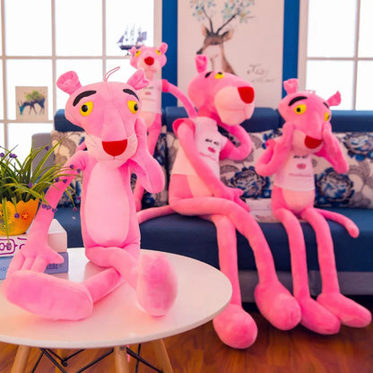MINISO 50cm~170cm Pink Plush Doll Toys Cute Cartoon Leopard Stuffed Animal Baby Toy Kid Soft Kawaii Stuffed Doll Christmas Gift