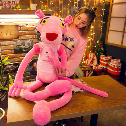 MINISO 50cm~170cm Pink Plush Doll Toys Cute Cartoon Leopard Stuffed Animal Baby Toy Kid Soft Kawaii Stuffed Doll Christmas Gift