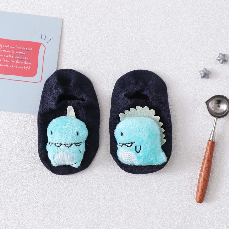 36 Color Baby Sock Boy Girl Floor Kids Infant Anti Skid Toddler Slipper Non Slip Animal Sheep Dinosaur Lion Children Newborn