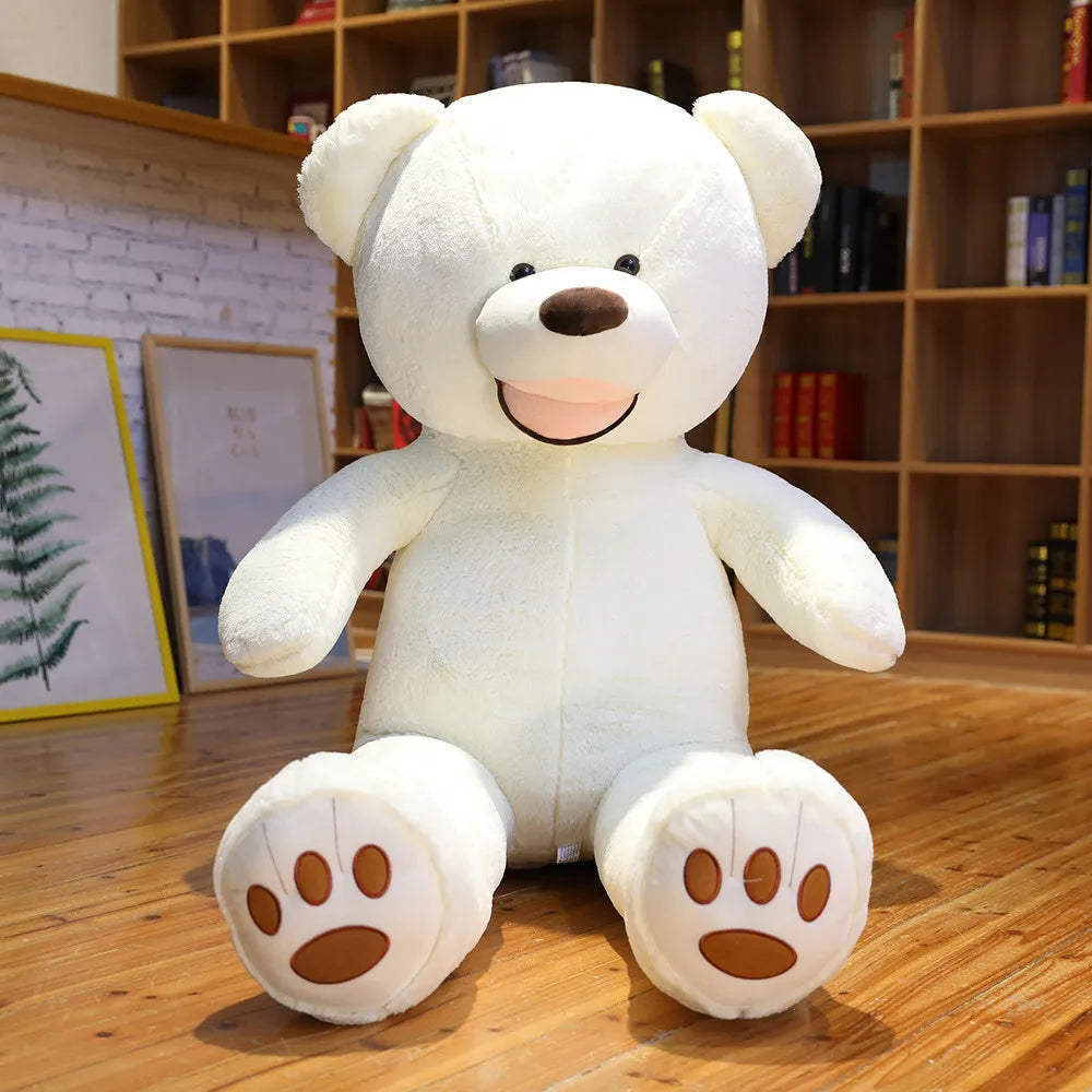 100/130cm Stuffed Giant America Bear Plush Toys Soft Animals Pillow Birthday Valentine's Gifts