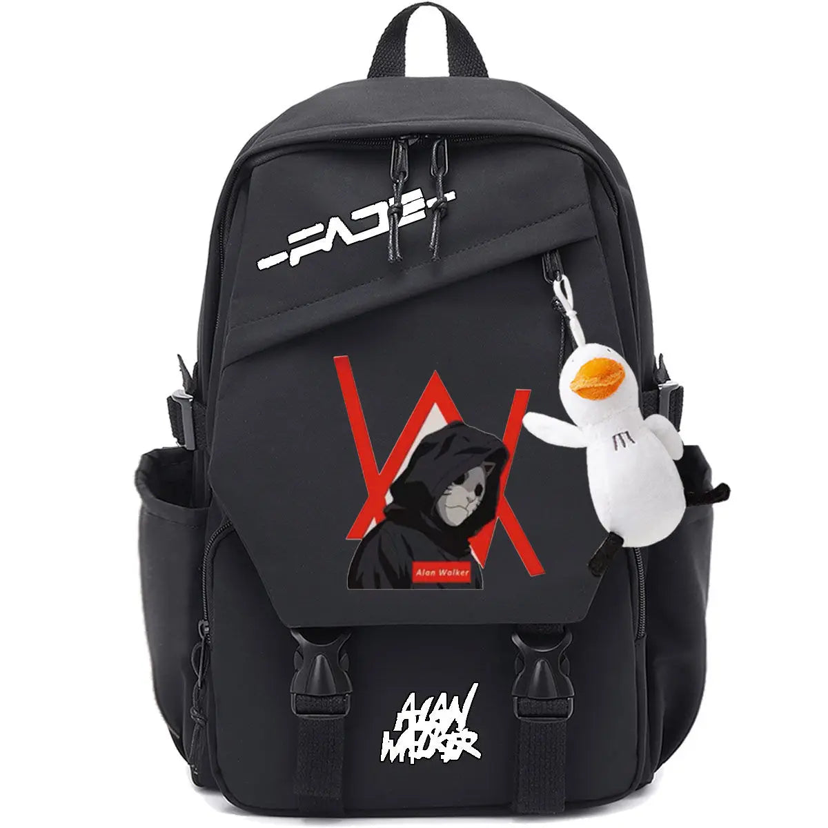 Unisex Marshmallow School Bag Portable Backpack for Business Trips Student Travel Gear   Send the pendant