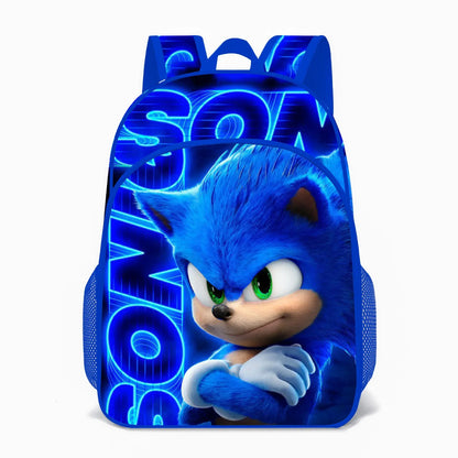 SONIC Sonic Bags for Primary and Secondary School Students and Children's Cartoon School Bag Mochila Ports Backpack Lightening
