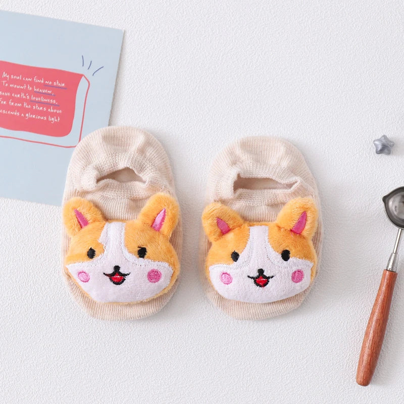 36 Color Baby Sock Boy Girl Floor Kids Infant Anti Skid Toddler Slipper Non Slip Animal Sheep Dinosaur Lion Children Newborn