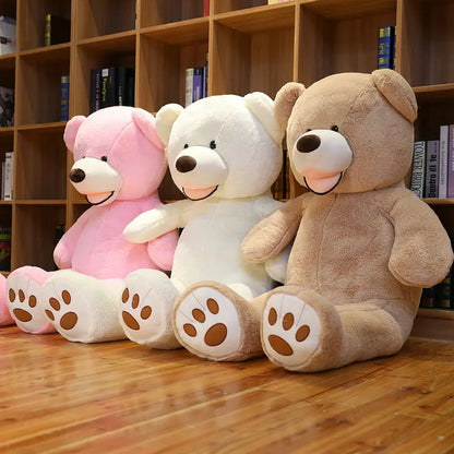 100/130cm Stuffed Giant America Bear Plush Toys Soft Animals Pillow Birthday Valentine's Gifts