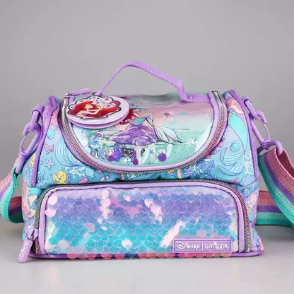 Disney Mermaid Ariel backpack cartoon student zipper ultra light decompression Large capacity backpack