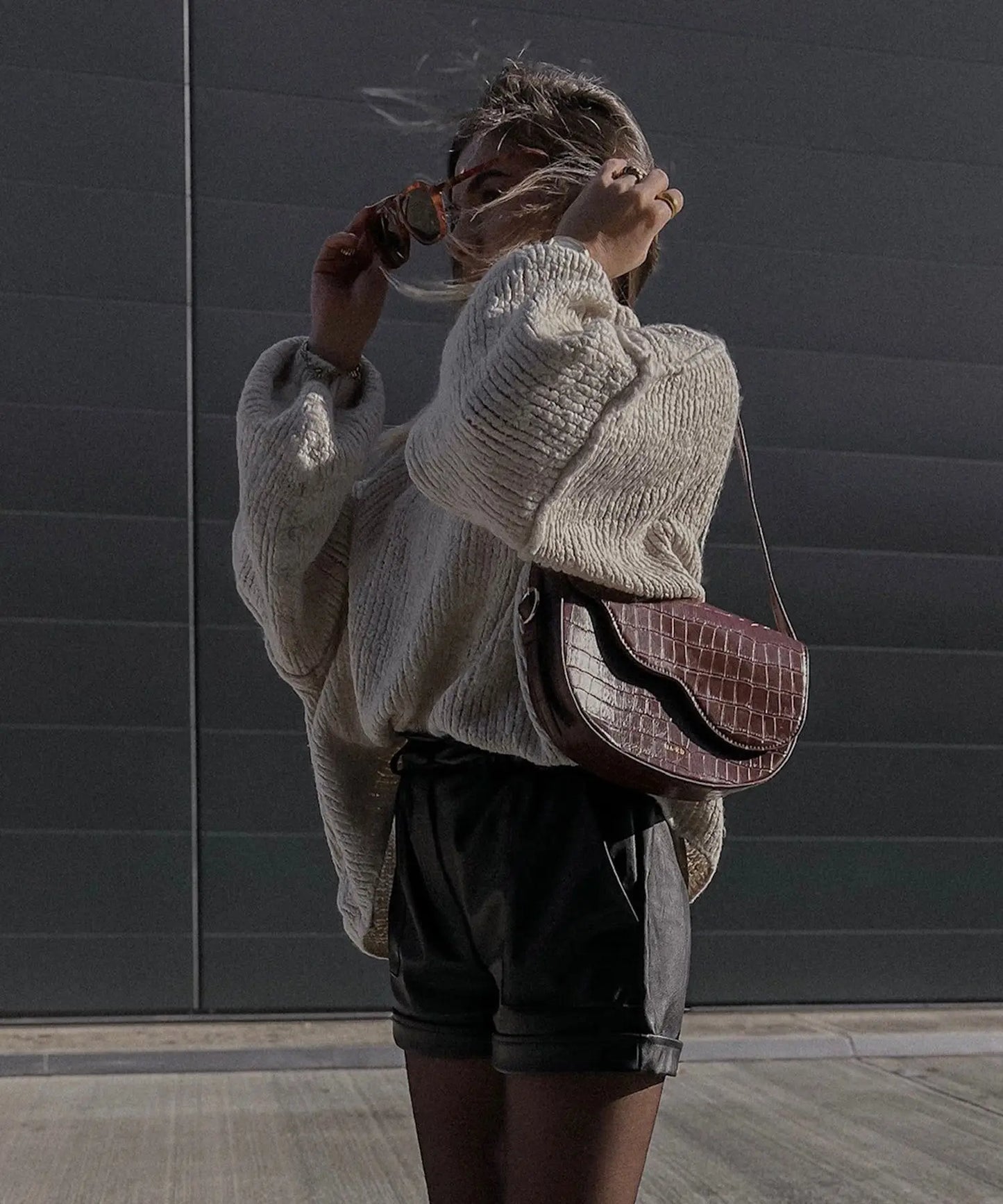 New Fall/winter Women's Sweater Solid Color Semi-turtleneck Casual Commuter Style Knit Pullover Loose Sweater Simple All-match