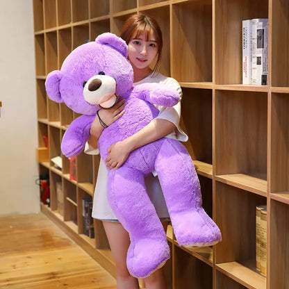 100/130cm Stuffed Giant America Bear Plush Toys Soft Animals Pillow Birthday Valentine's Gifts