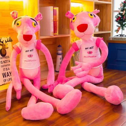 MINISO 50cm~170cm Pink Plush Doll Toys Cute Cartoon Leopard Stuffed Animal Baby Toy Kid Soft Kawaii Stuffed Doll Christmas Gift