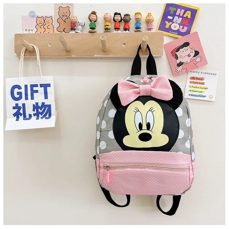 Cartoon Backpack For Baby Boys Girls Minnie Mickey Mouse Children Lovely Schoolbag Kindergarten Schoolbag Kids Gift