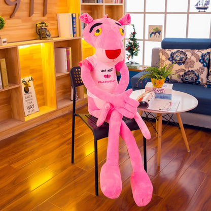 MINISO 50cm~170cm Pink Plush Doll Toys Cute Cartoon Leopard Stuffed Animal Baby Toy Kid Soft Kawaii Stuffed Doll Christmas Gift