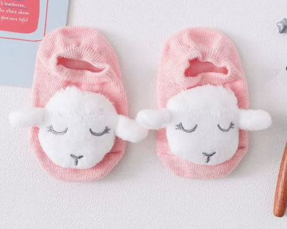 36 Color Baby Sock Boy Girl Floor Kids Infant Anti Skid Toddler Slipper Non Slip Animal Sheep Dinosaur Lion Children Newborn