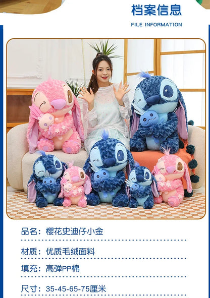 35/45cm Plush Toys Anime Plushie Cartoon Blue Pink Dolls Kawaii soft Pillow Stuffed Children's Toys Birthday Gift