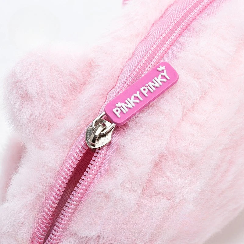 My Little Pony Plush Pencil Case Girls Makeup Bag Portable Coin Purse Cute Stationery Organizer