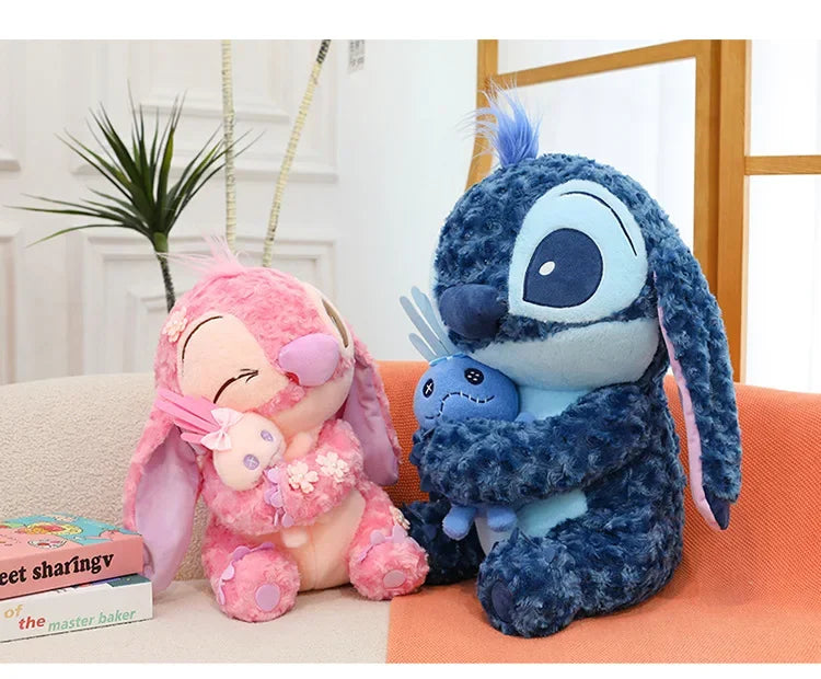 35/45cm Plush Toys Anime Plushie Cartoon Blue Pink Dolls Kawaii soft Pillow Stuffed Children's Toys Birthday Gift