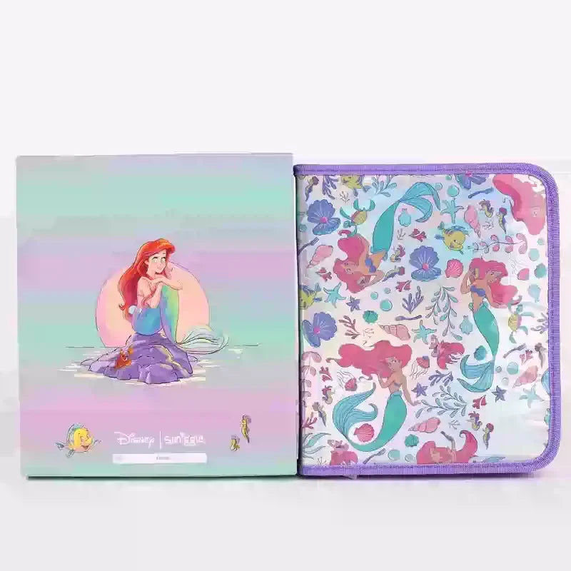 Disney Mermaid Ariel backpack cartoon student zipper ultra light decompression Large capacity backpack
