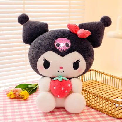 55cm Cartoon Anime Lilo Stitch Plush Toy Blue Hold Duck Stitch Kawaii Plushies Soft Stuffed Doll Big Size Sofa Pillow Kids Gift