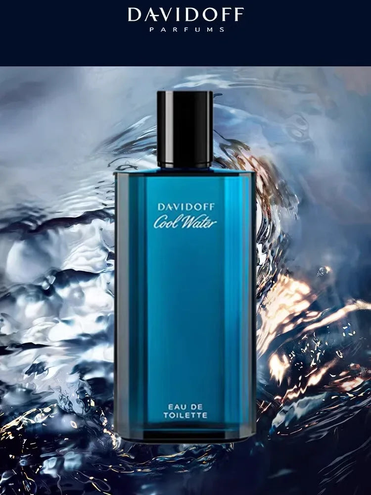 Davidoff Cool Water Eau de Toilette Men cool water fresh marine lasting 125ml Fresh Ocean Tone Original Genuine