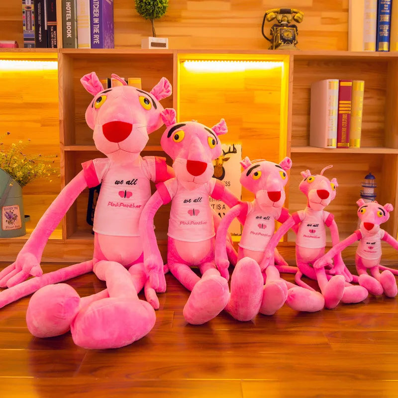 MINISO 50cm~170cm Pink Plush Doll Toys Cute Cartoon Leopard Stuffed Animal Baby Toy Kid Soft Kawaii Stuffed Doll Christmas Gift