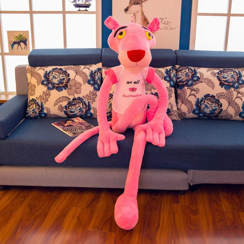 MINISO 50cm~170cm Pink Plush Doll Toys Cute Cartoon Leopard Stuffed Animal Baby Toy Kid Soft Kawaii Stuffed Doll Christmas Gift