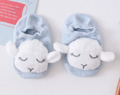 36 Color Baby Sock Boy Girl Floor Kids Infant Anti Skid Toddler Slipper Non Slip Animal Sheep Dinosaur Lion Children Newborn