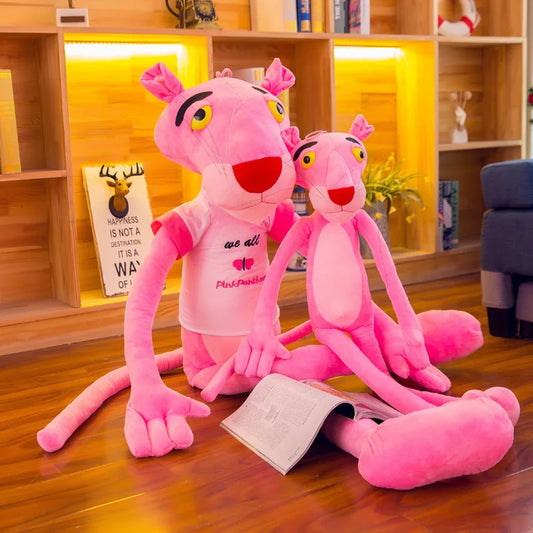 MINISO 50cm~170cm Pink Plush Doll Toys Cute Cartoon Leopard Stuffed Animal Baby Toy Kid Soft Kawaii Stuffed Doll Christmas Gift