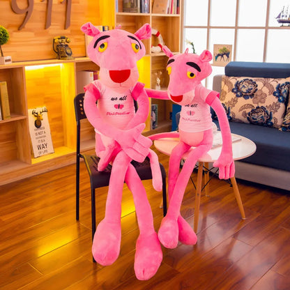 MINISO 50cm~170cm Pink Plush Doll Toys Cute Cartoon Leopard Stuffed Animal Baby Toy Kid Soft Kawaii Stuffed Doll Christmas Gift