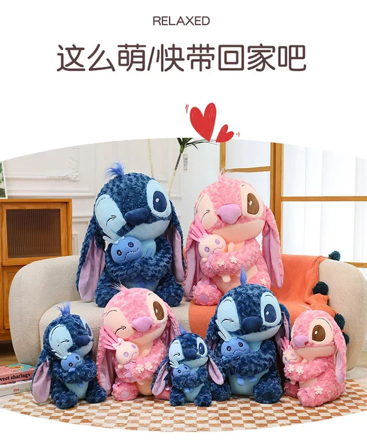 35/45cm Plush Toys Anime Plushie Cartoon Blue Pink Dolls Kawaii soft Pillow Stuffed Children's Toys Birthday Gift