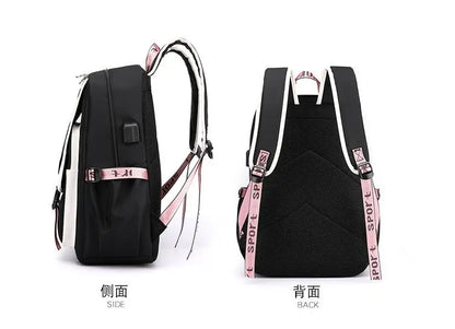 Cute Lilo & Stitch Mochila Feminina Backpack Usb Charging School Bags Teenage Girls Boys Laptop Back Pack Women Travel Bagpacks