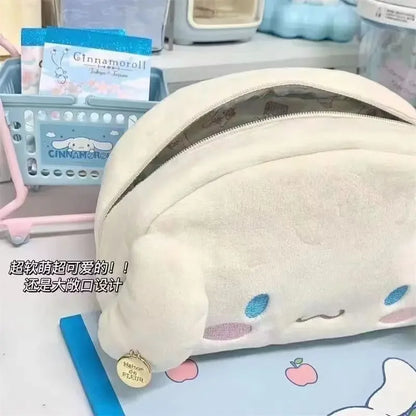 Hello Kitty Cute Plush Cat Pen Pencil Bag Case Cosmetic & Makeup Pouch Coin Purse Wallet Bags Stationery Storage School Supplies