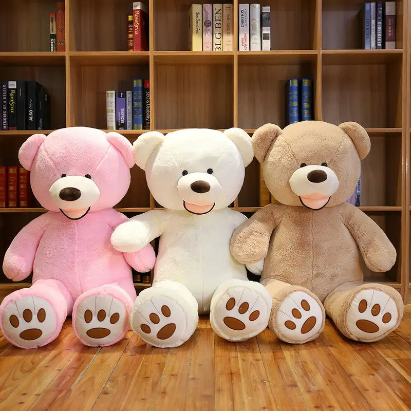 100/130cm Stuffed Giant America Bear Plush Toys Soft Animals Pillow Birthday Valentine's Gifts