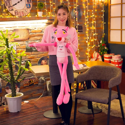 MINISO 50cm~170cm Pink Plush Doll Toys Cute Cartoon Leopard Stuffed Animal Baby Toy Kid Soft Kawaii Stuffed Doll Christmas Gift