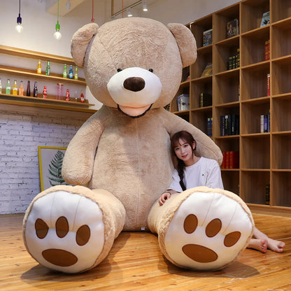 100/130cm Stuffed Giant America Bear Plush Toys Soft Animals Pillow Birthday Valentine's Gifts
