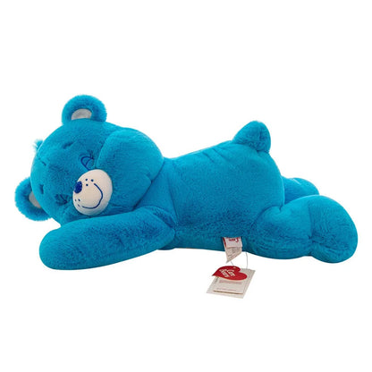 Genuine 50/70cm Carebear Plush Toy Pillow Rainbow Bear Lying Down Bear Doll Children's Doll Birthday Gift
