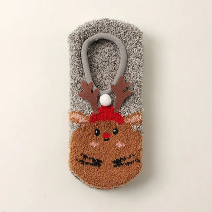 Fall/Winter Floor Socks Warm Non-slip Stockings Indoor Yoga Socks Low Calf Slipper Women Cute Hedgehog Home Hosiery Xmas Gifts