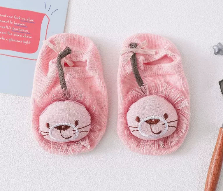 36 Color Baby Sock Boy Girl Floor Kids Infant Anti Skid Toddler Slipper Non Slip Animal Sheep Dinosaur Lion Children Newborn