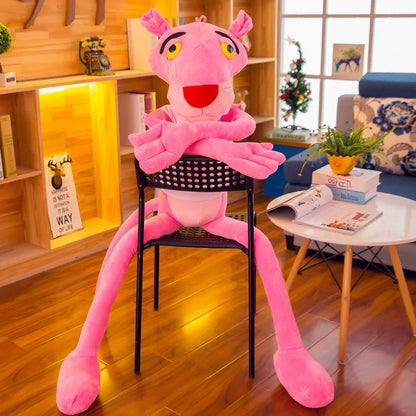 MINISO 50cm~170cm Pink Plush Doll Toys Cute Cartoon Leopard Stuffed Animal Baby Toy Kid Soft Kawaii Stuffed Doll Christmas Gift