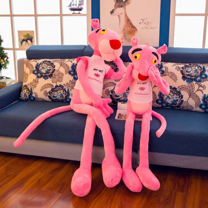 MINISO 50cm~170cm Pink Plush Doll Toys Cute Cartoon Leopard Stuffed Animal Baby Toy Kid Soft Kawaii Stuffed Doll Christmas Gift