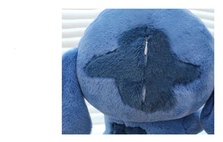55cm Cartoon Anime Lilo Stitch Plush Toy Blue Hold Duck Stitch Kawaii Plushies Soft Stuffed Doll Big Size Sofa Pillow Kids Gift