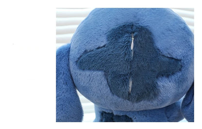 55cm Cartoon Anime Lilo Stitch Plush Toy Blue Hold Duck Stitch Kawaii Plushies Soft Stuffed Doll Big Size Sofa Pillow Kids Gift