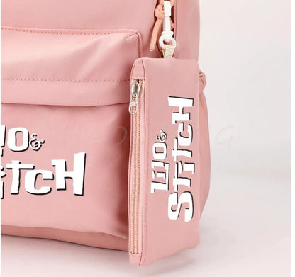 3Pcs/Set Lilo And Stitch Backpacks Lunch Bag Pencil Bag Teen Women Men School Students Backpack Cartoon School Bag Mochila